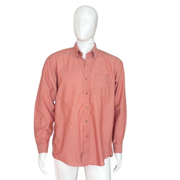 L.L. Bean Other - L.L.Bean Oxford Button-Down Shirt Men's Size M Red Long Sleeve Solid